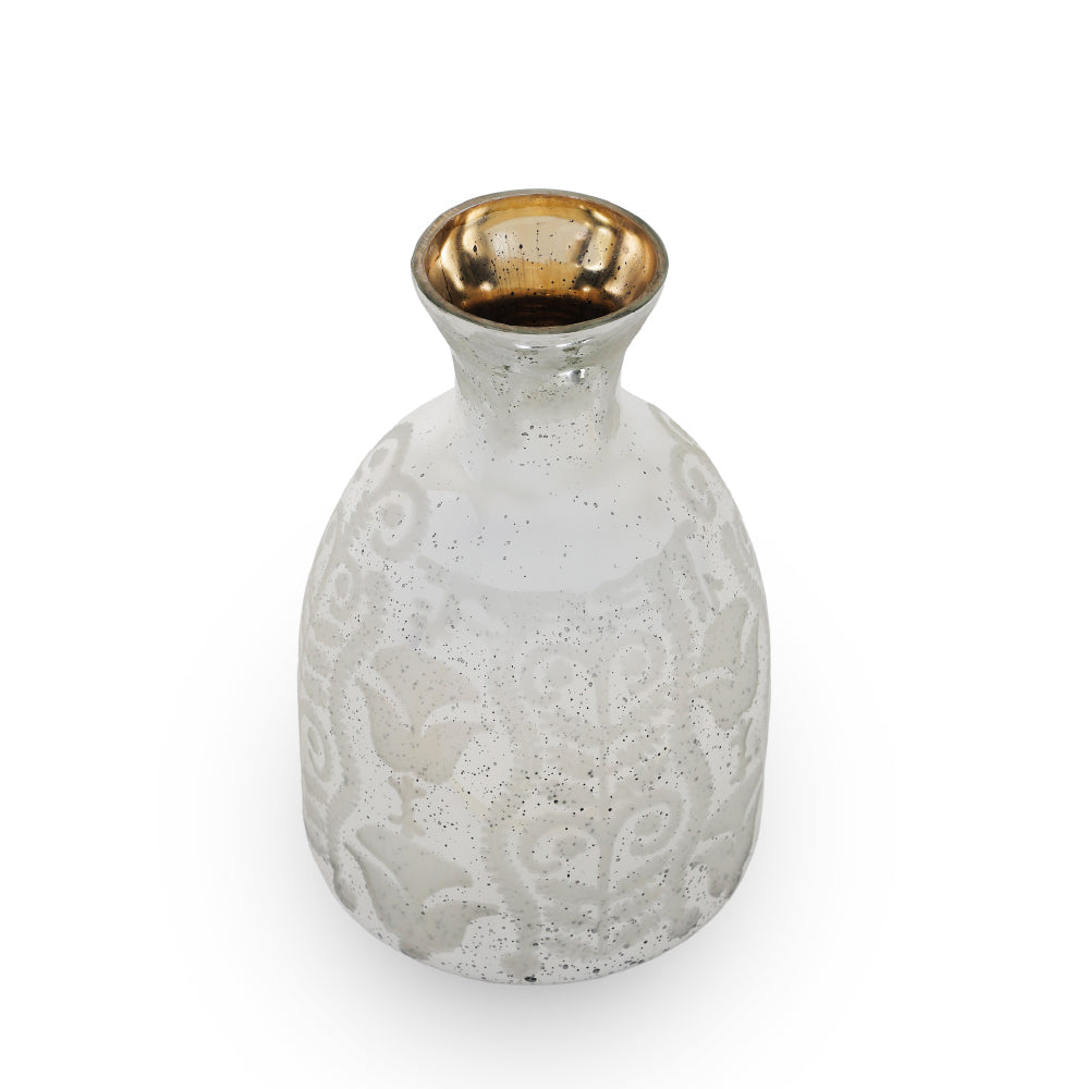30.5 x 30.5 x 45.5cm white oval vase