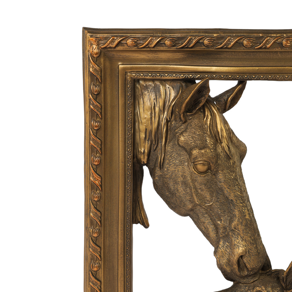 25.5 X 6.5 X 36cm Horses Wall Decor.