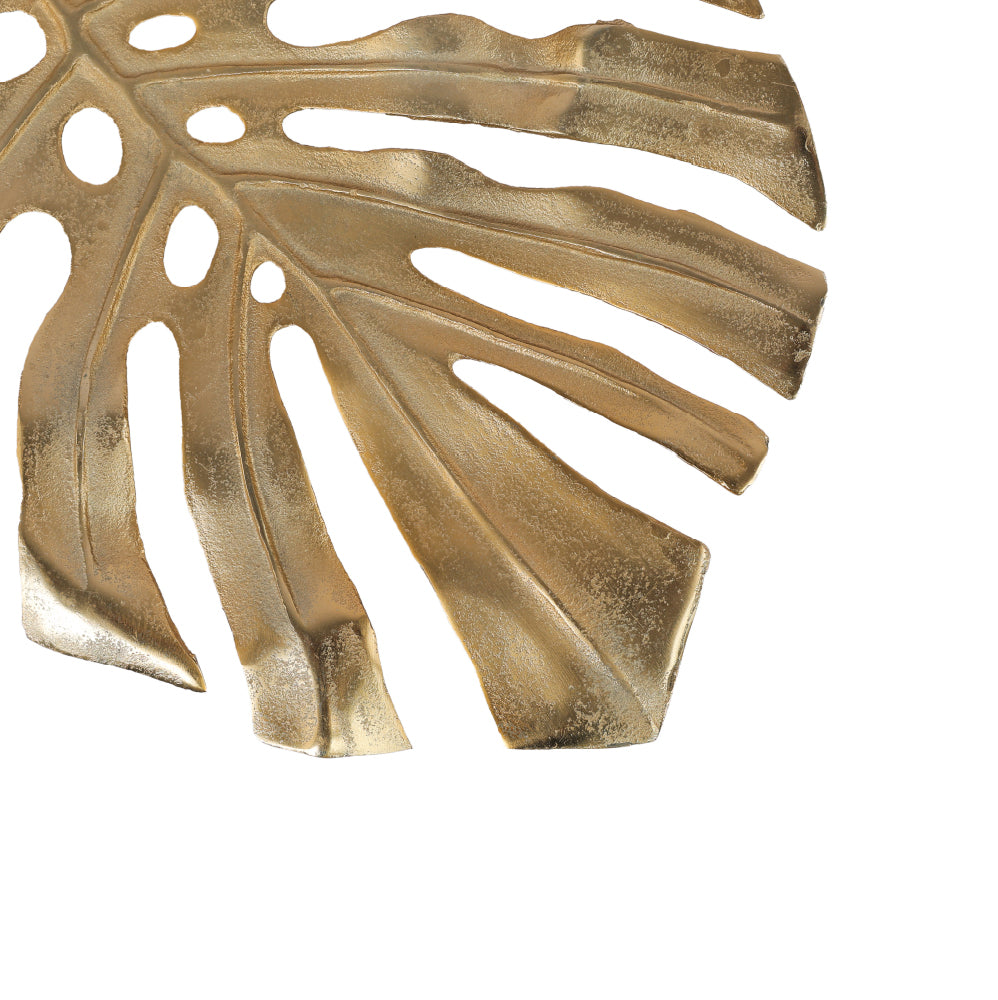 Alu Wall Leaf Hanging Bowl,Small