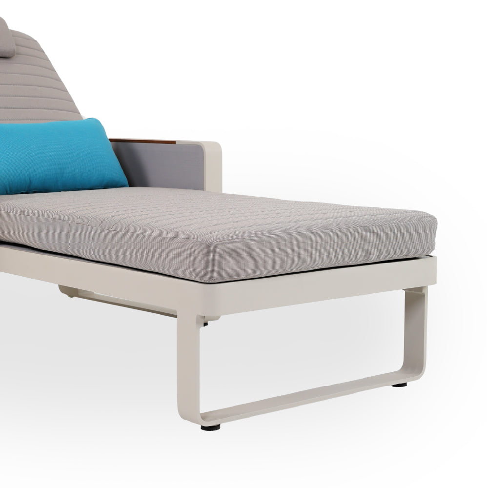 white Sun Lounger (200 x 77 x 95)