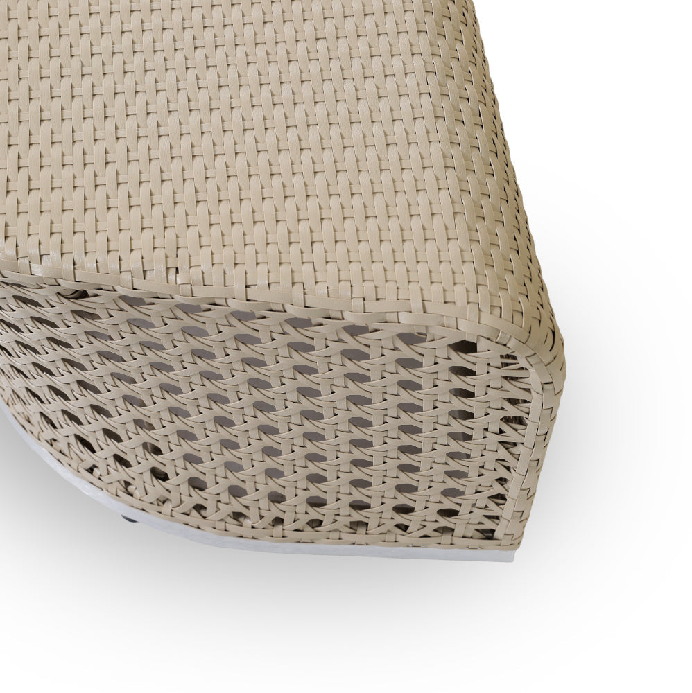 white Footrest ( 74 x 54 x 38)