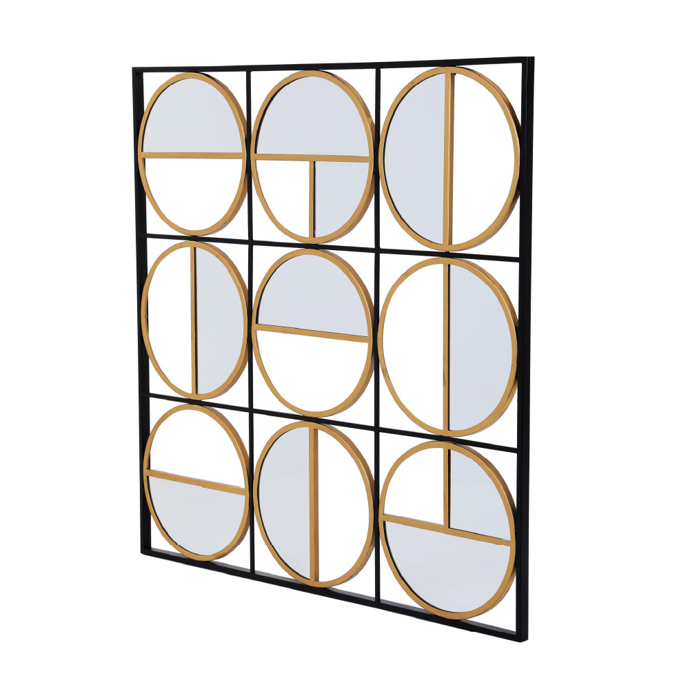 90.5 X 2 X 90.5cm  Metal Wall Mirror