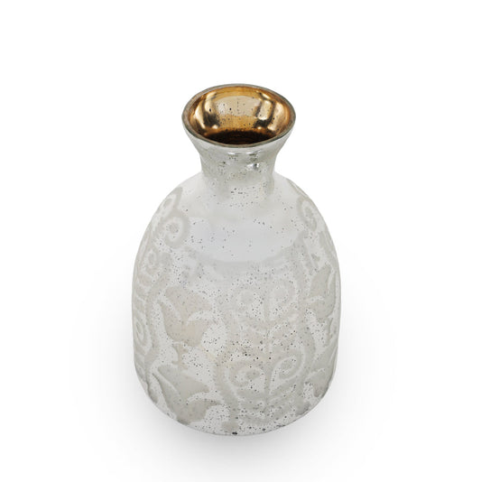 30.5 x 30.5 x 45.5cm  white oval vase