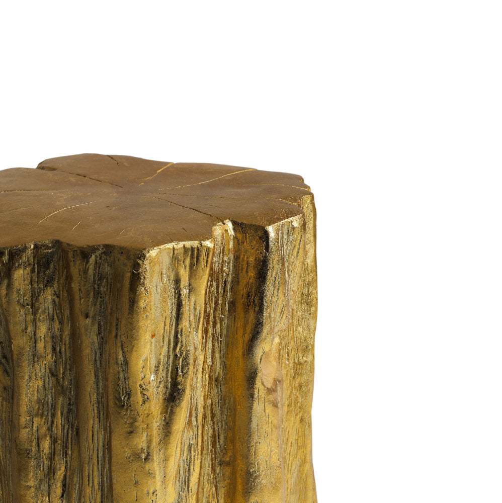 Golden Tree Trunk Stool