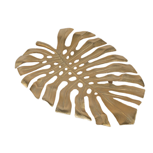 Alu Wall Leaf Hanging Bowl,Large