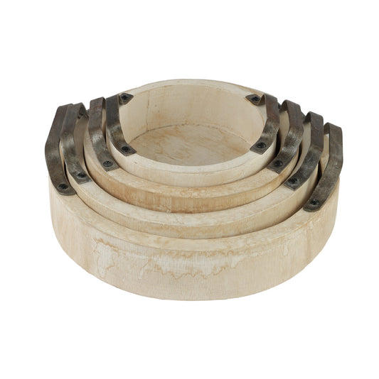 5 Circular Tray beige