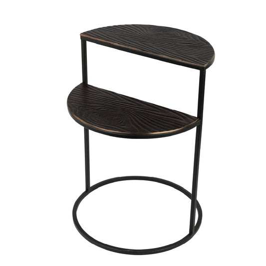 Alu Timber Round Twin Table