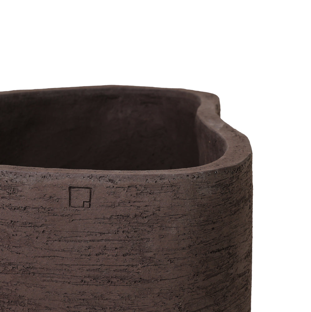 OCT/B45G Organic vase 88x71x45 h gray