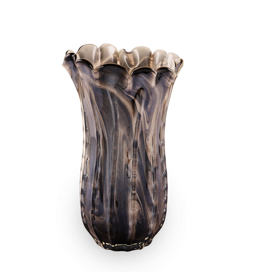 Svirla Blown-Glass Vase - Blue-Multi-big