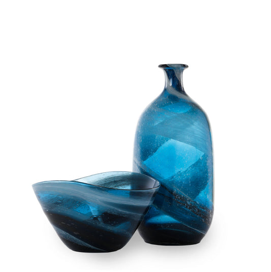 Glass Vase  & Glass Bowl
