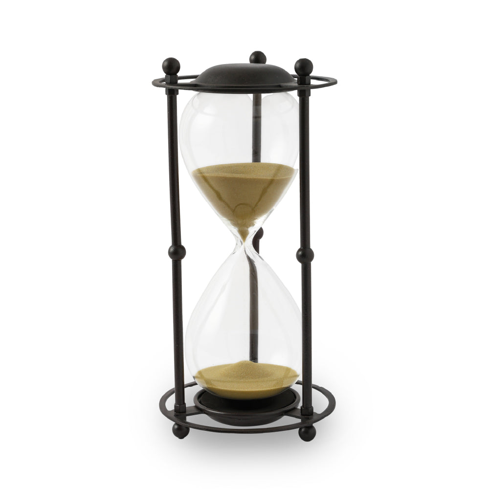 15.8 X 15.8 X 33cm  Hour Glass In Stand (Approx.1 Hour)